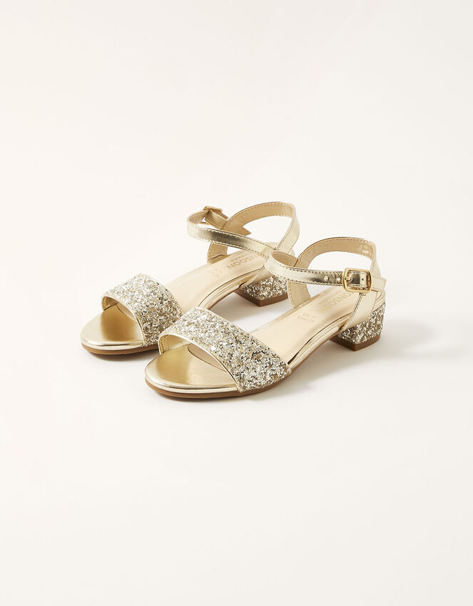 Glitter Sandals, Gold (GOLD), large