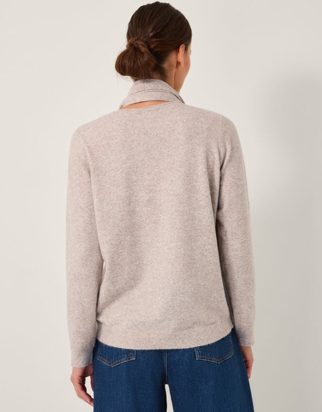 Sally 2-in-1 Scarf Sweater, Natural (NATURAL), large