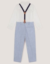 Aiden 3-Piece Suit with Braces, Blue (BLUE), large