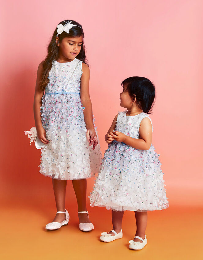 Confetti 3D Petal Dress, Ivory (IVORY), large
