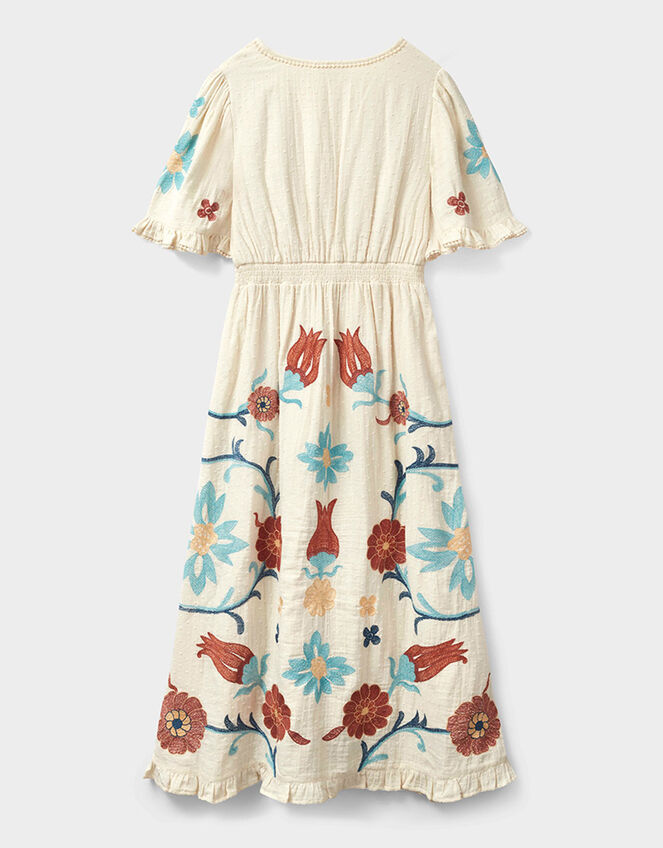 East Odeline Embroidered Dress, Ivory (IVORY), large