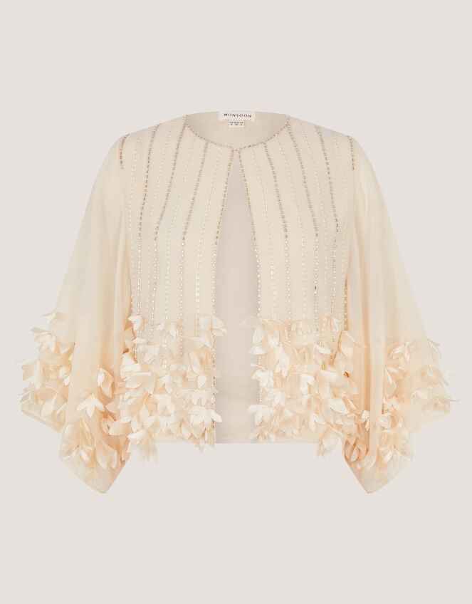 Claire Appliqu&eacute; Jacket, Ivory (IVORY), large