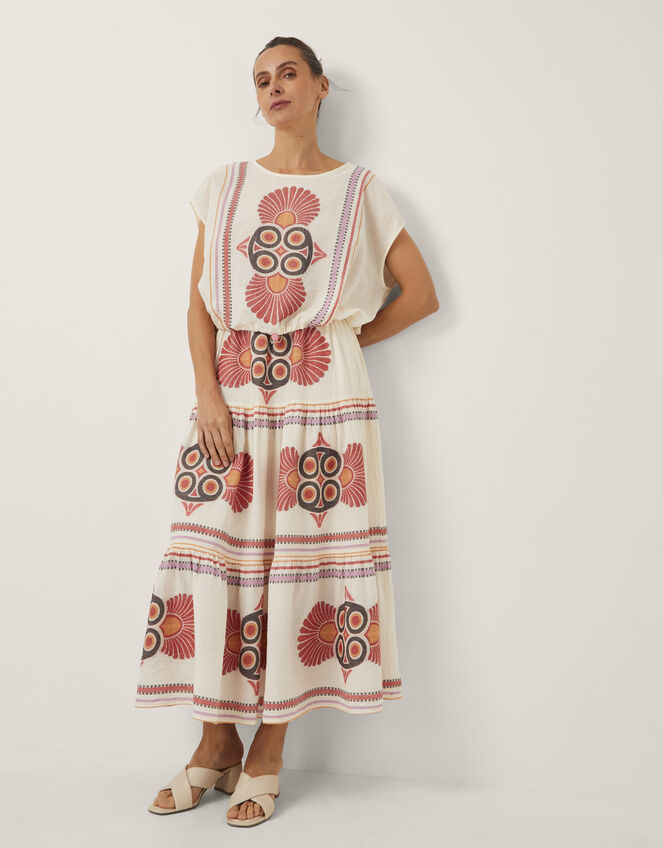 Devotion Twins Loki Jacquard Blouse, Ivory (IVORY), large