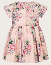 Baby Jacquard Rose Dress, Pink (PALE PINK), large