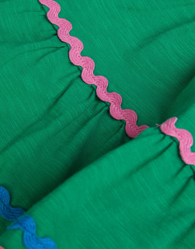 Ric-Rac Tiered Skirt, Green (GREEN), large