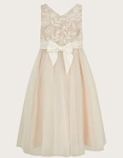 Sienna Crochet Lace Tulle Dress, Pink (PALE PINK), large