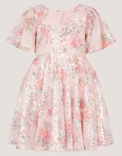 Fern Floral Sequin Party Dress, Multi (MULTI), large