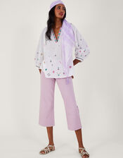 Embroidered Motif Tunic Top, Ivory (IVORY), large