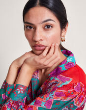 Tiffany Print Blouse, Red (RED), large