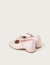 Satin Ballet Heels, Pink (PINK), large