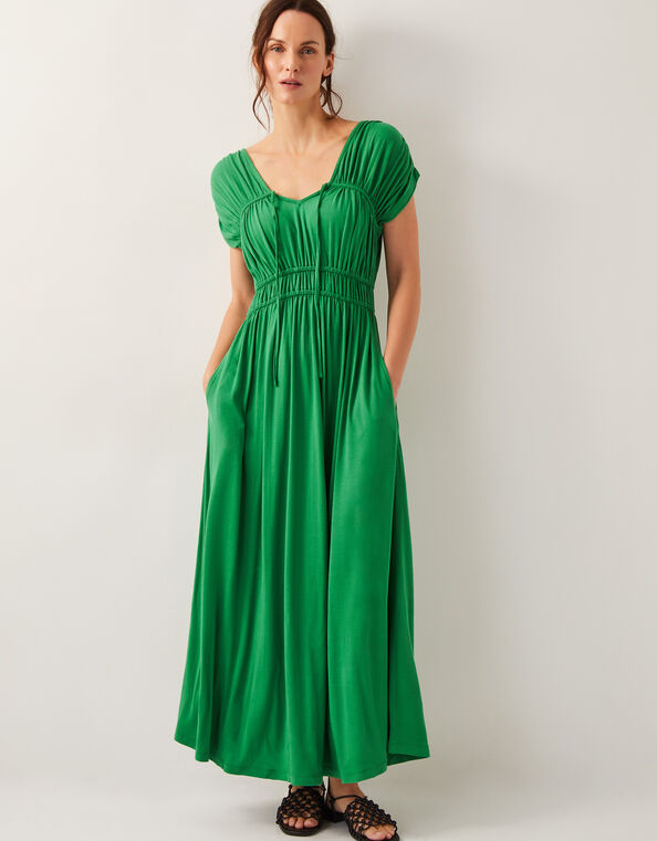 Jennifer Jersey Maxi Dress, Green (GREEN), large