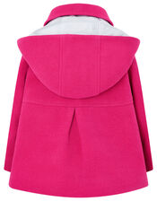 Baby Bow Hooded Coat, Pink (PINK), large