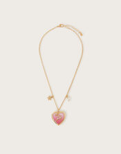 Reindeer Heart Locket Necklace, , large