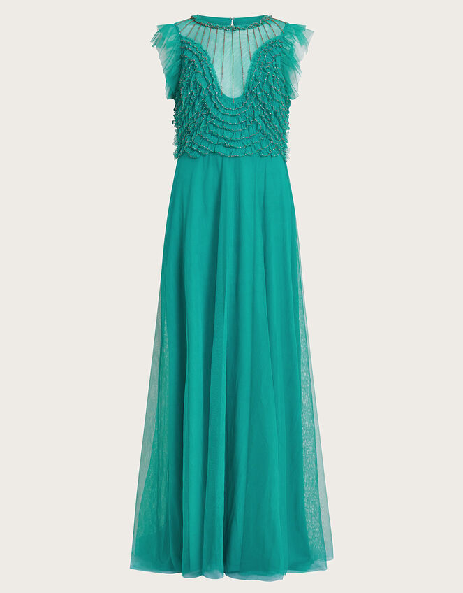 Irina Embellished Maxi Dress, Green (GREEN), large
