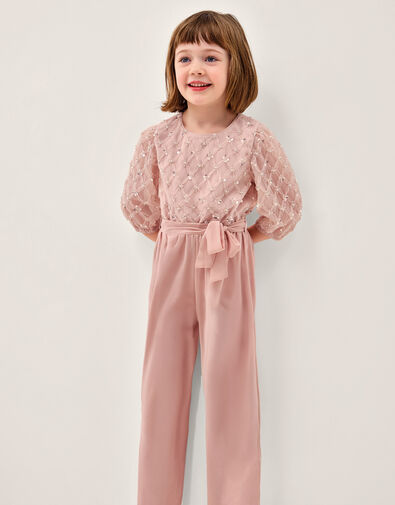 Gracie Embellished Party Jumpsuit, Pink (PINK), large