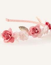 Alicia Flower Leaf Headband, , large