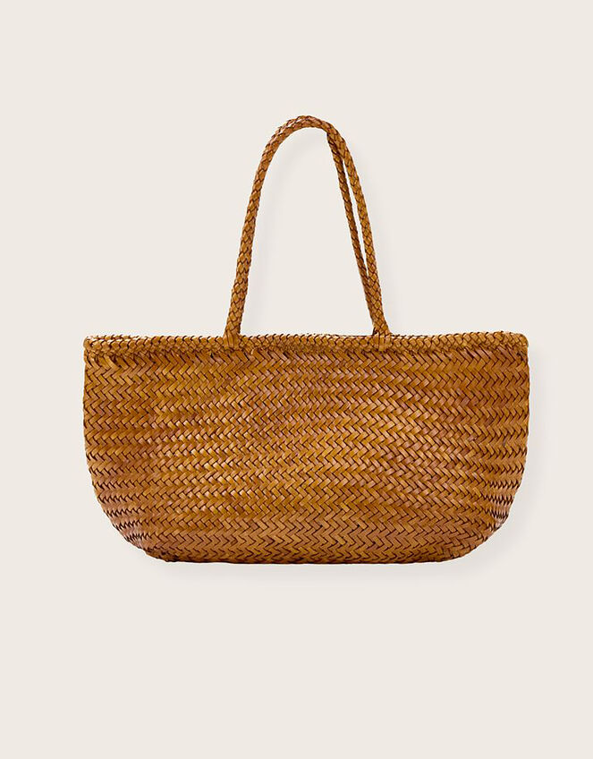 Ellyla Amora Woven Leather Tote Bag, , large