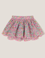 Broderie Floral Print Skort, Pink (PINK), large