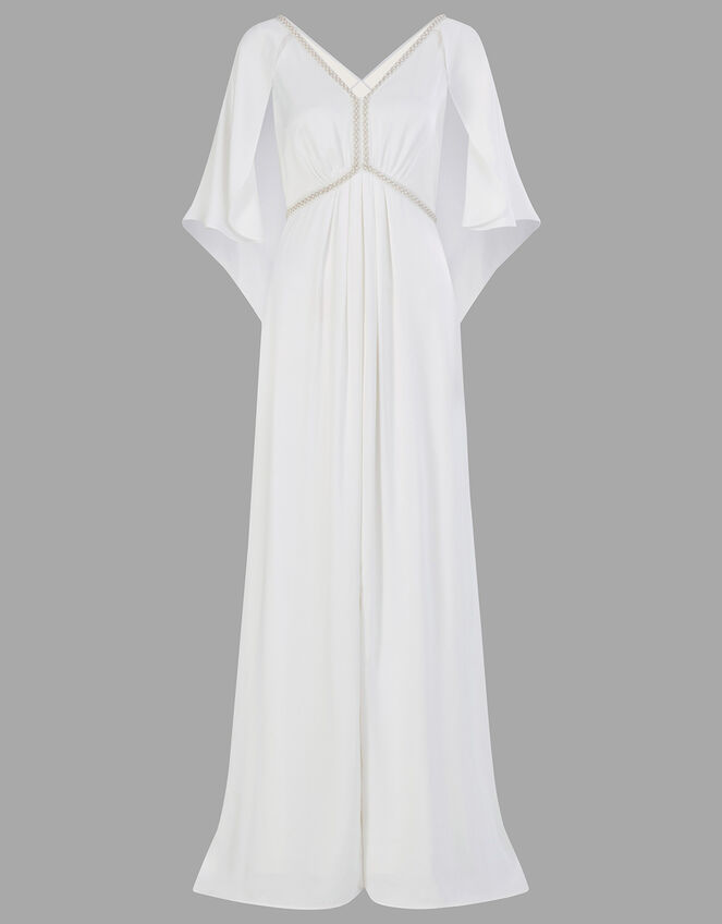 Sophie Satin Bridal Maxi Dress, Ivory (IVORY), large