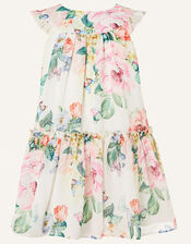 Baby Rose Print Chiffon Dress , Multi (MULTI), large