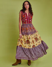 Maison Hotel Eugenie Mixed Print Maxi Dress, Multi (MULTI), large