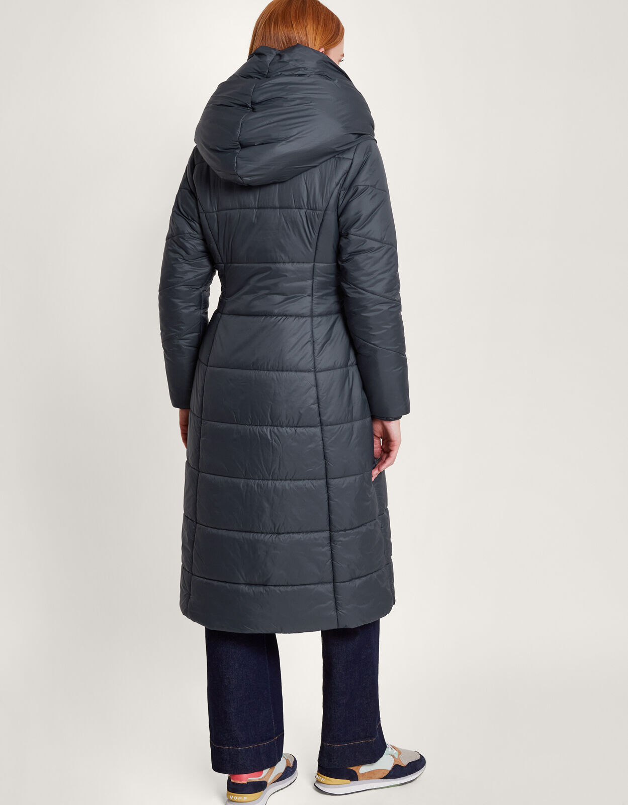 Cole haan hooded down maxi puffer coat discount