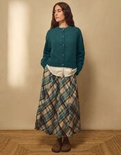 East Zoya Crew Neck Cardigan, Teal (TEAL), large