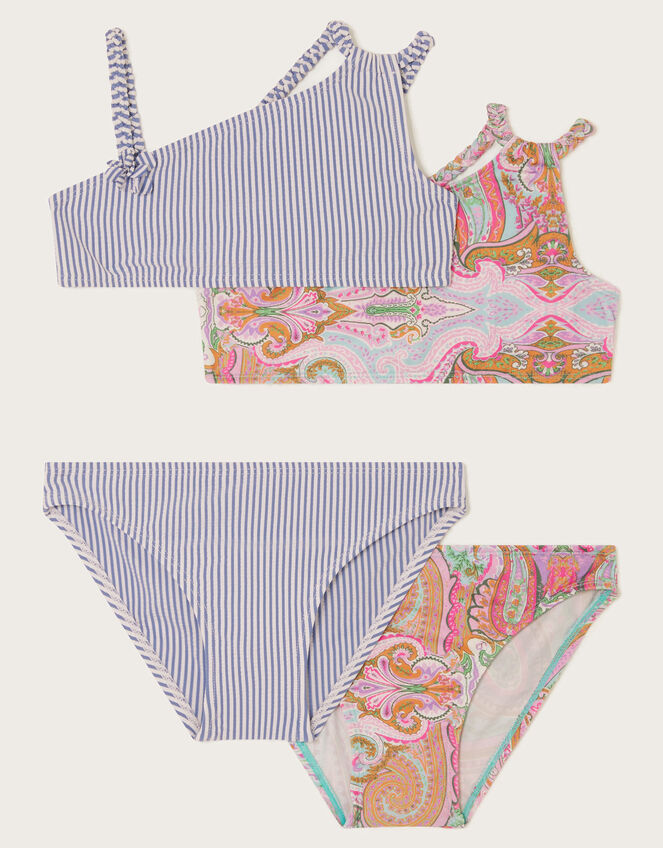 2-Pack Paisley Strike Bikini Set, Blue (BLUE), large