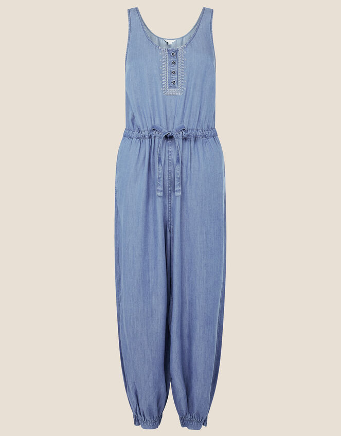 Beach Jumpsuit in LENZING™ TENCEL™, Blue (DENIM BLUE), large