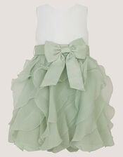 Baby Lace Cancan Ruffle Dress, Green (SAGE), large