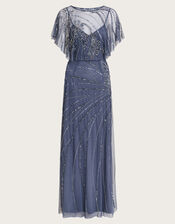 Sienna Embellished Maxi Dress, Blue (DARK BLUE), large