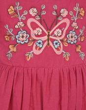 Baby Butterfly Broderie Romper, Pink (PINK), large