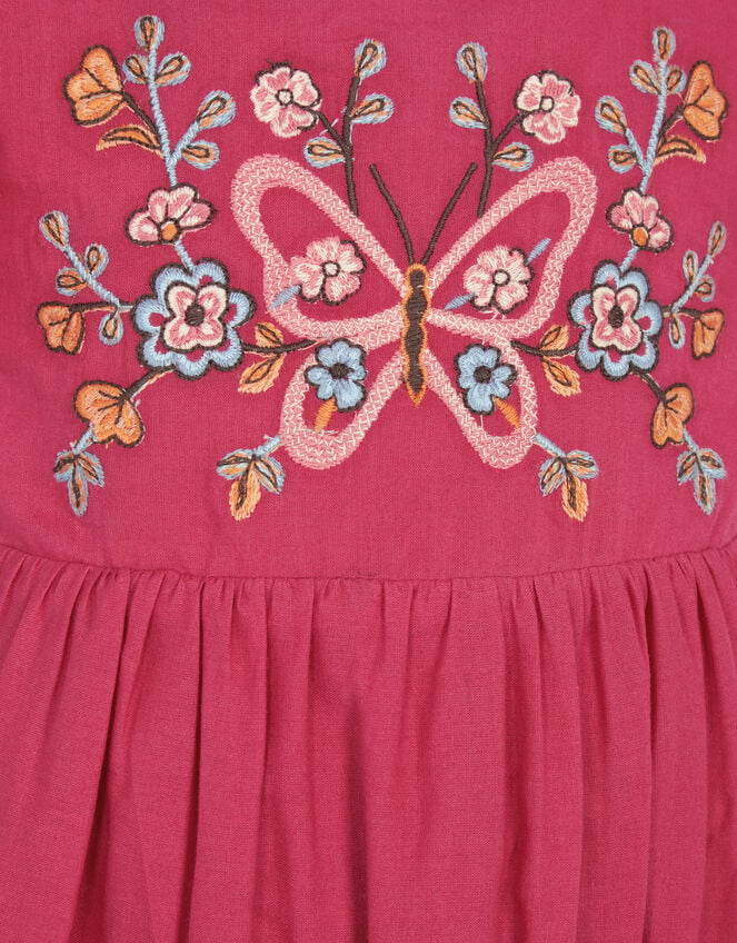 Baby Butterfly Broderie Romper, Pink (PINK), large