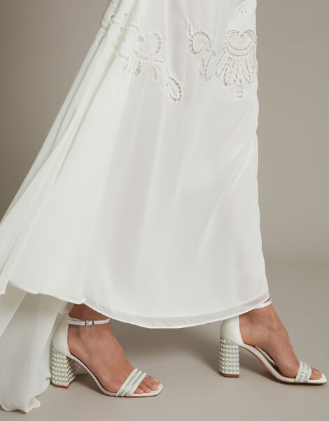 Bridal Penelope Pearl Heeled Sandals , Ivory (IVORY), large