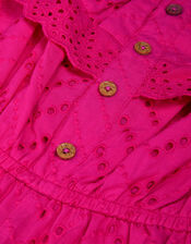 Broderie Ruffle Romper, Pink (PINK), large