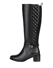 Leather Riding Boots, Black (BLACK), large