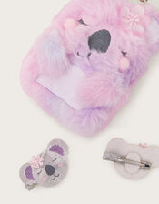 Koala Keyring and Hair Clips, , large