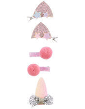 Unicorn Dazzle Hair Clip Set, , large