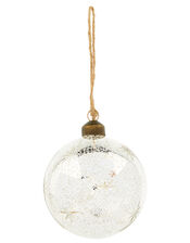 Star Glass Christmas Bauble, , large