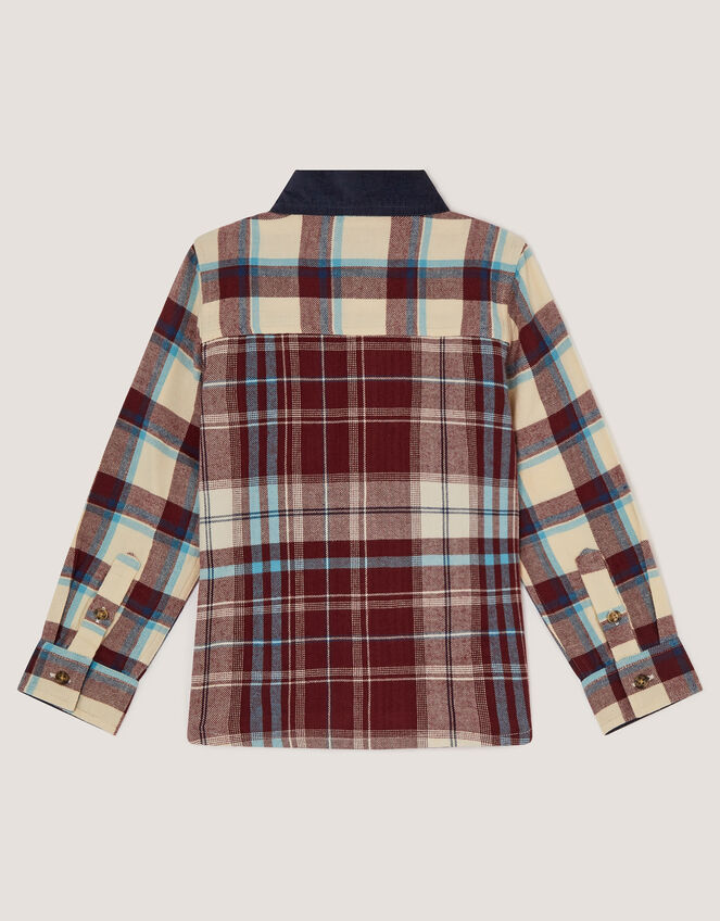 Contrast Check Print Shirt, Multi (MULTI), large