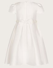Henrietta Pearl Belt Dress, Ivory (IVORY), large