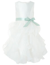 Cannes Organza Ruffle Dress , Ivory (IVORY), large