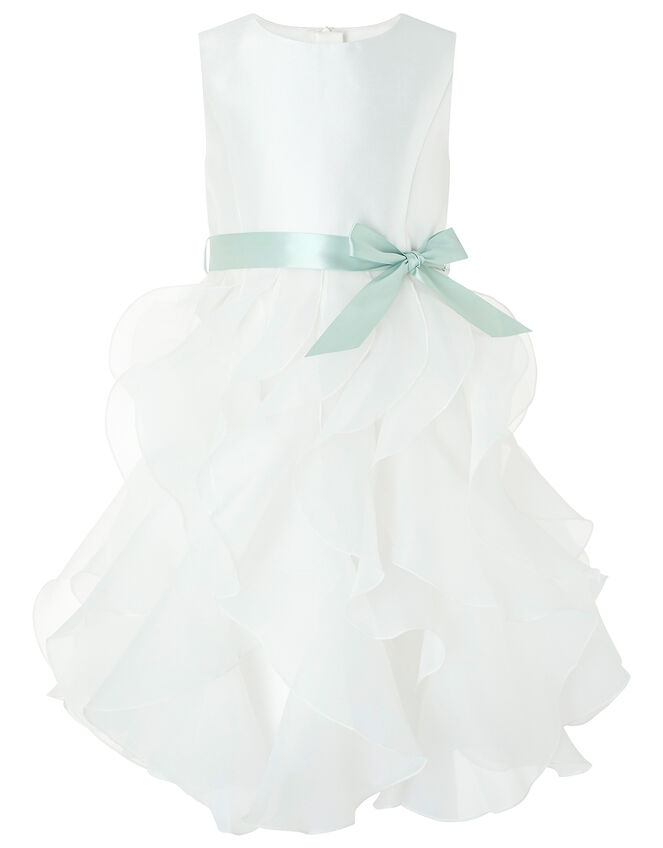 Cannes Organza Ruffle Dress , Ivory (IVORY), large