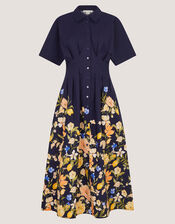 Suri Floral Print Midi Dress, Blue (NAVY), large