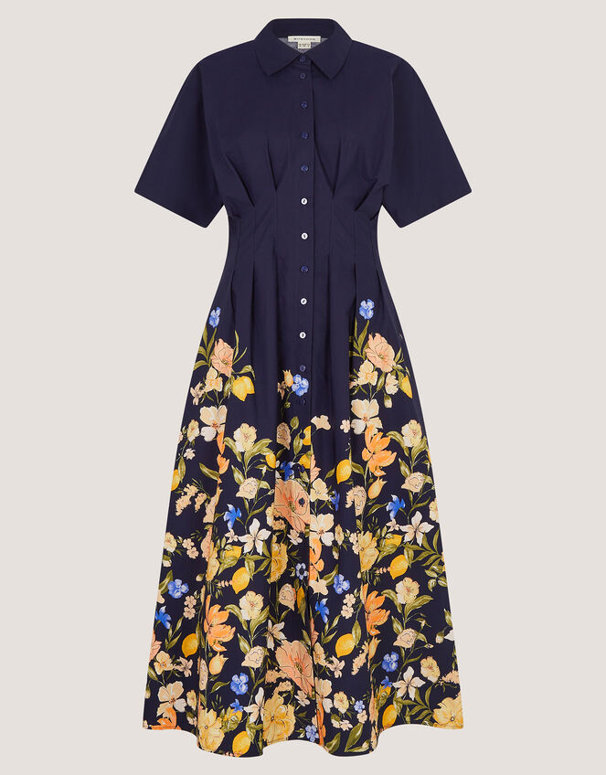 Suri Floral Print Midi Dress, Blue (NAVY), large