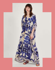 One Hundred Stars Giant Willow Print Maxi Kaftan, , large