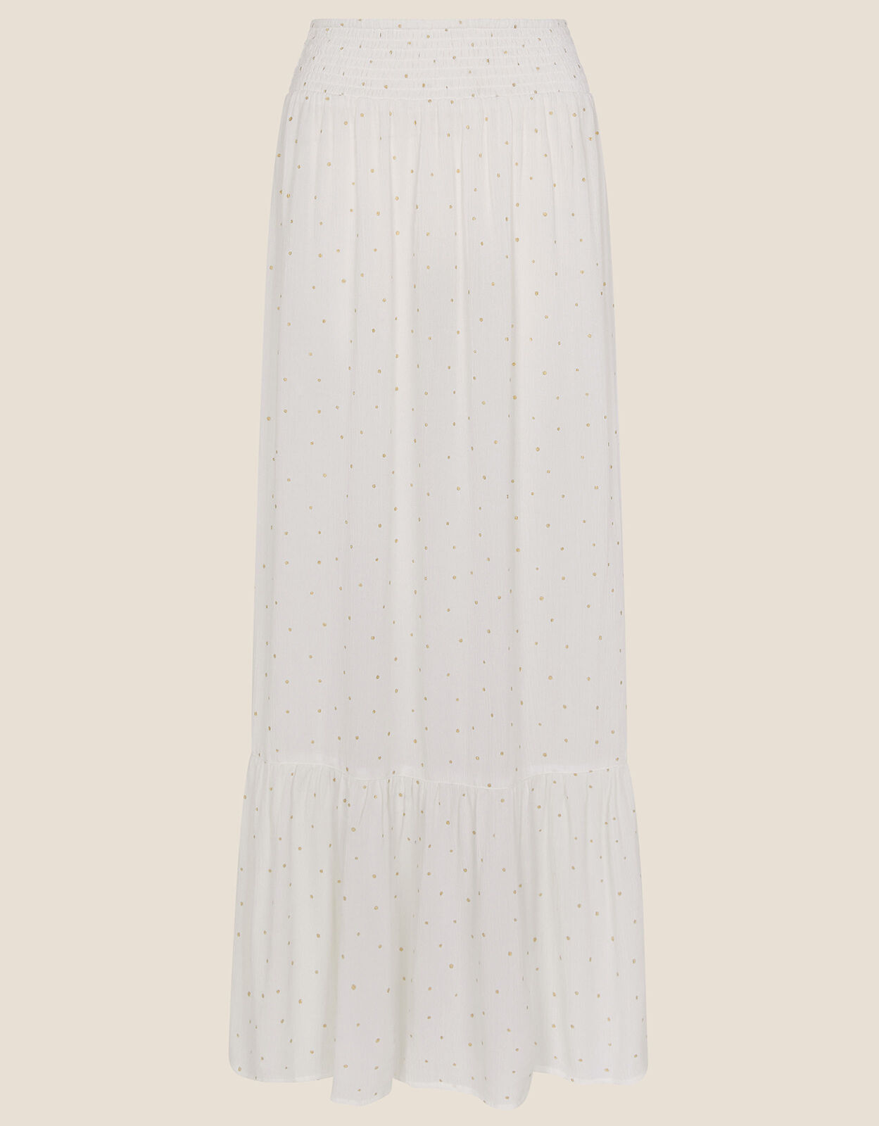 Tiered Foil Print Maxi Skirt White | Skirts | Monsoon US.