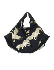 One Hundred Stars Stork Print Hobo Bag, , large