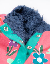 Frugi Floral Snuggle Fleece, Pink (PINK), large