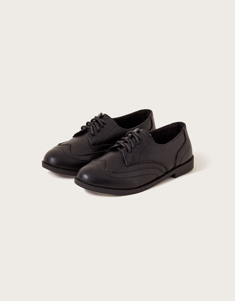 Boys Brogue shoes Black, Black (BLACK), large